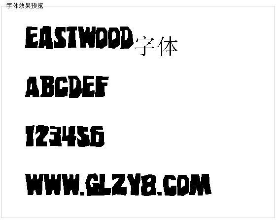 Eastwood字体