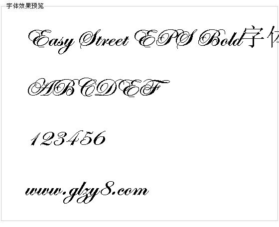 Easy Street EPS Bold字体