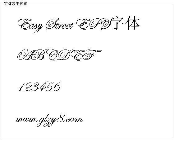 Easy Street EPS字体