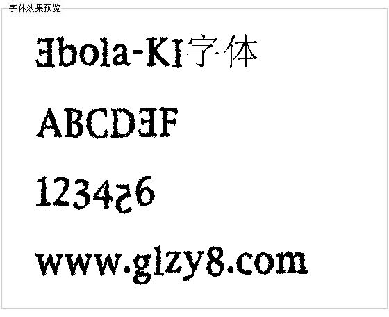 Ebola-KI字体