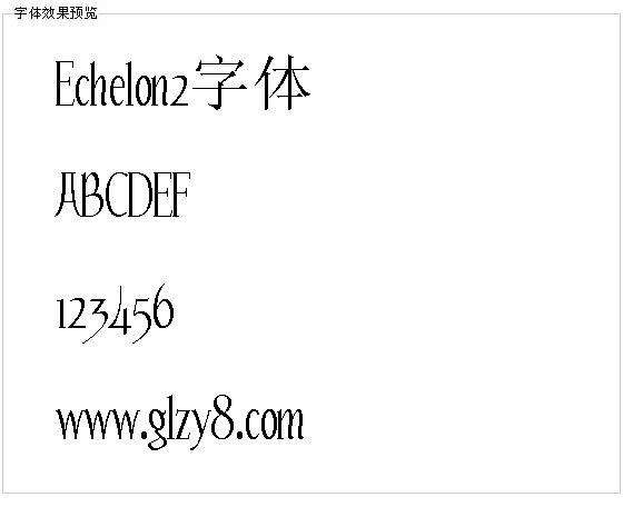 Echelon2字体