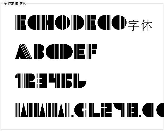 Echodeco字体