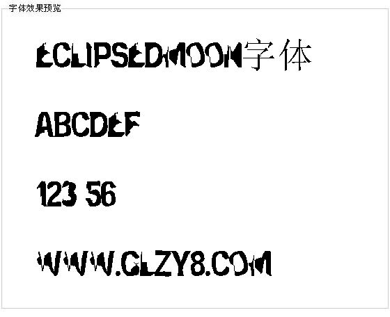 Eclipsedmoon字体