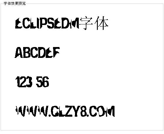 Eclipsedm字体