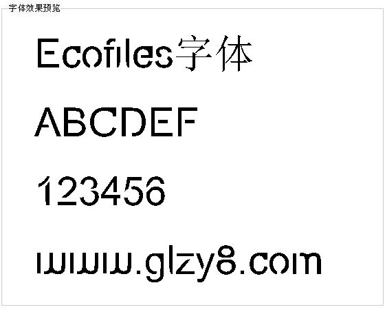 Ecofiles字体