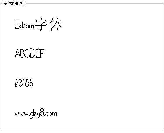 Edcom字体