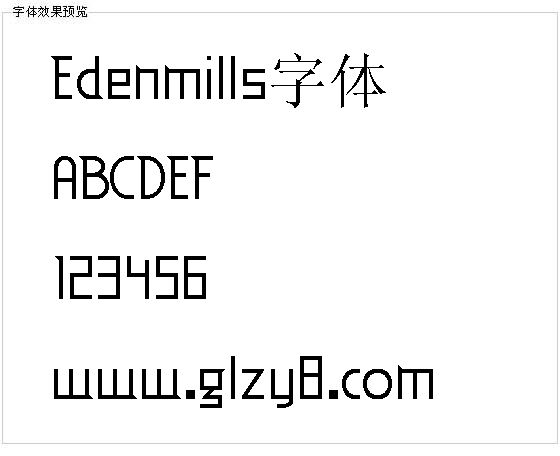 Edenmills字体