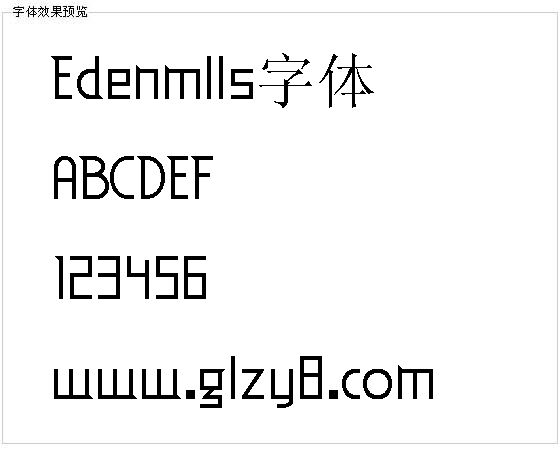 Edenmlls字体