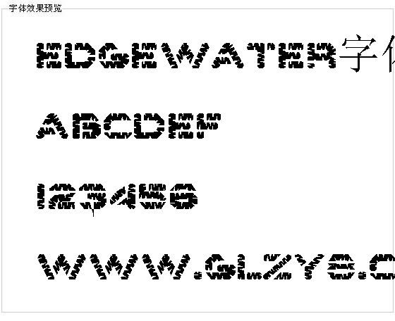 Edgewater字体