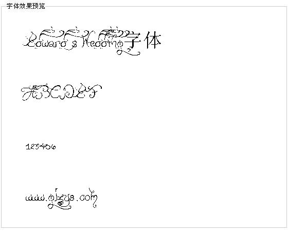 Edward s Wedding字体