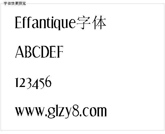 Effantique字体