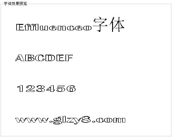 Effluenceo字体