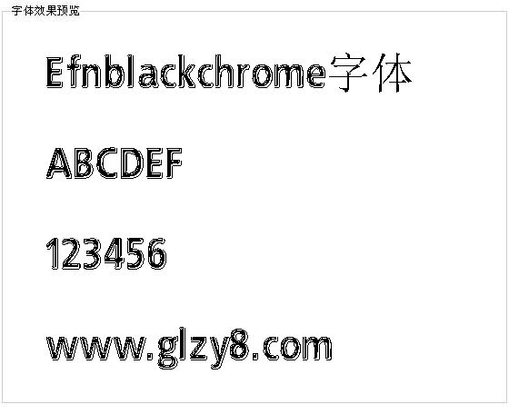 Efnblackchrome字体