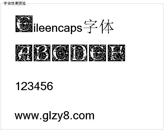 Eileencaps字体