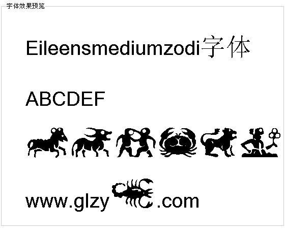 Eileensmediumzodi字体