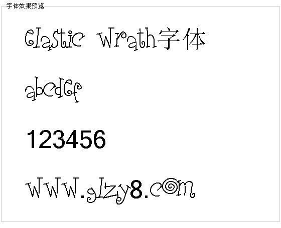 Elastic wrath字体