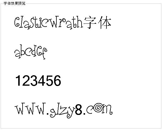 Elasticwrath字体