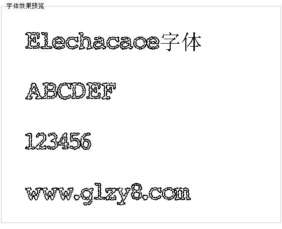 Elechacaoe字体