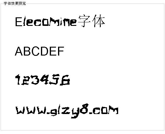 Elecomine字体