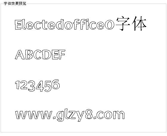 ElectedofficeO字体