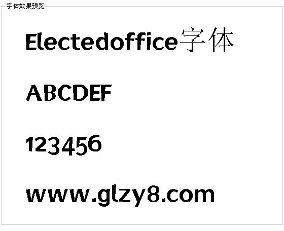 Electedoffice字体