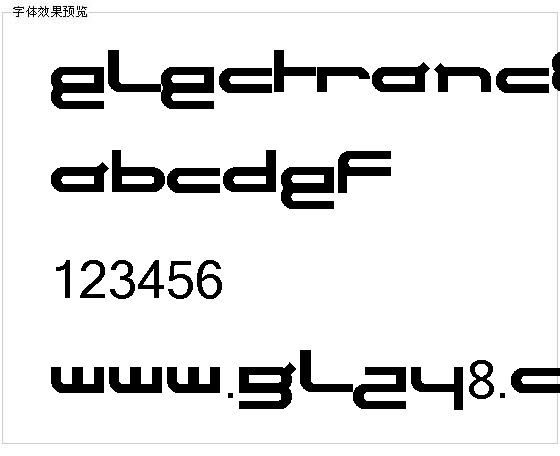 ELECTRANce字体