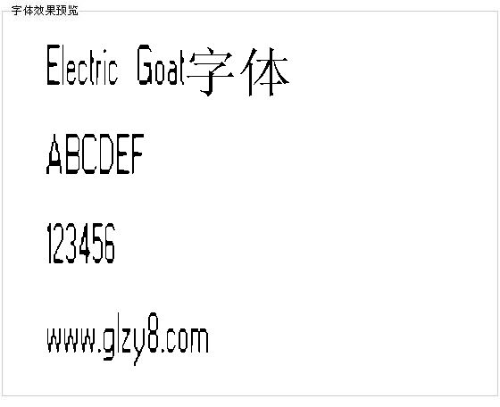 Electric Goat字体