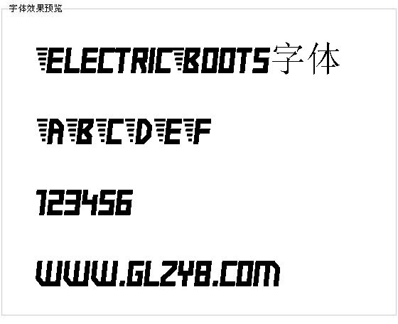 ElectricBoots字体