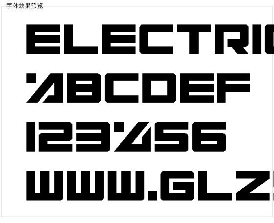 Electrict字体