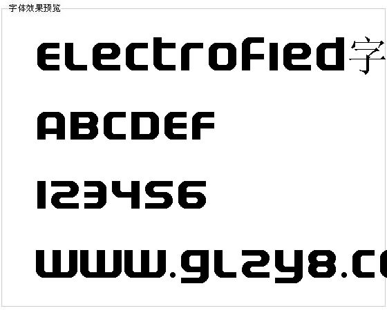 Electrofied字体