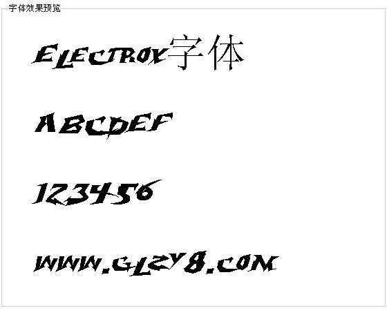 Electrox字体