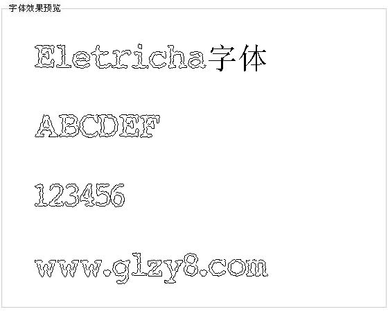 Eletricha字体