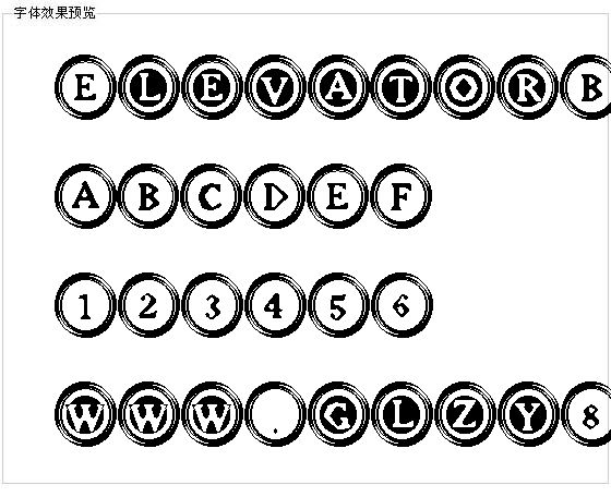 ElevatorBT字体