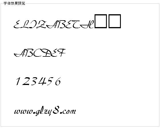 ELIZABETH字体