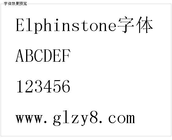 Elphinstone字体