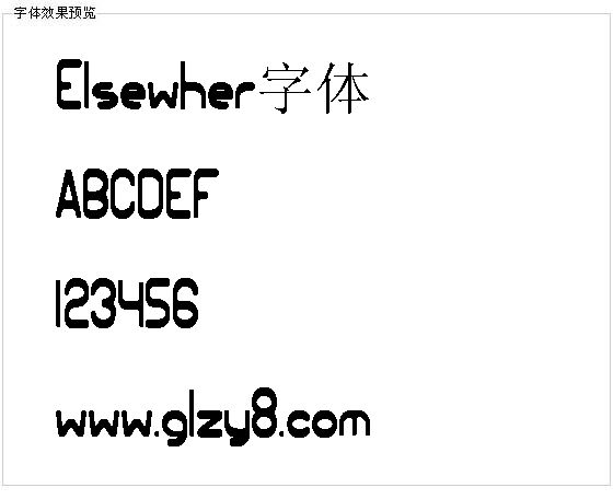 Elsewher字体