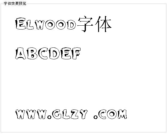 Elwood字体