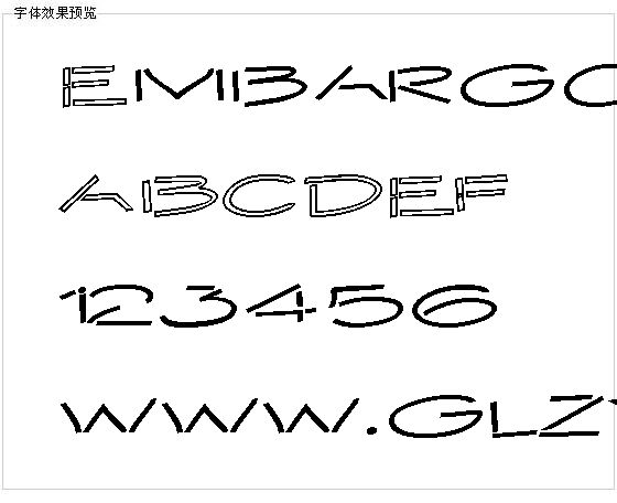 Embargo字体