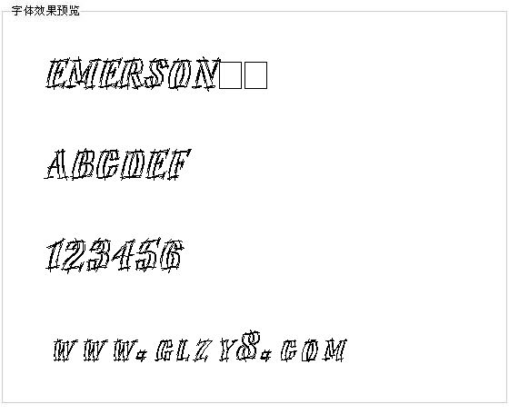 EMERSON字体