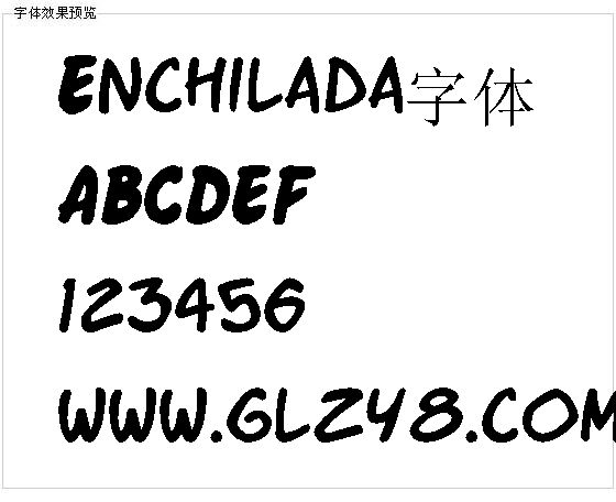 Enchilada字体