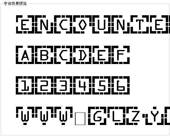 Encounter字体