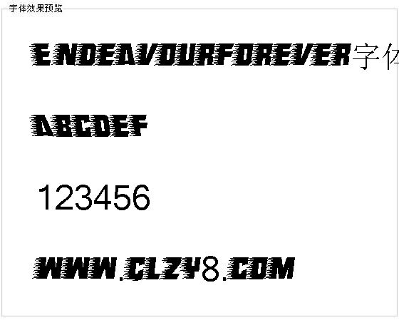 Endeavourforever字体