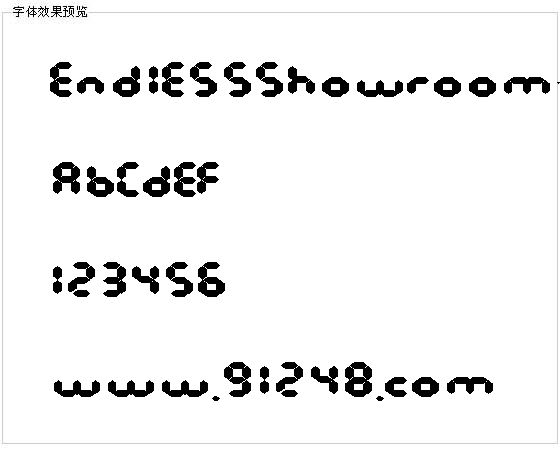 EndlessShowroom字体