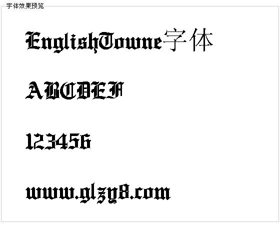 EnglishTowne字体