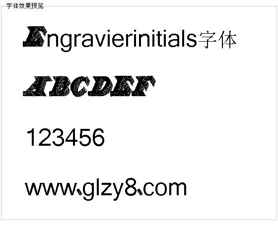 Engravierinitials字体