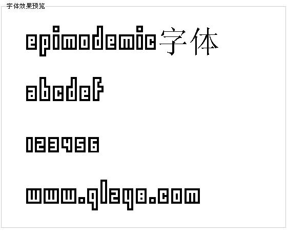 Epimodemic字体