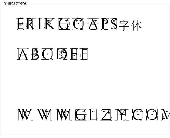 Erikgcaps字体