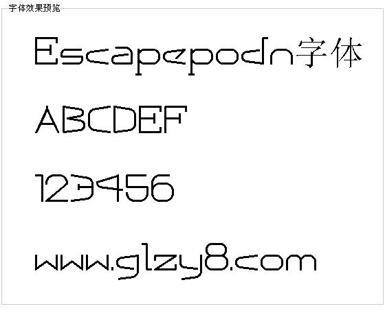 Escapepodn字体