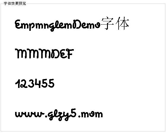 EspanglesDemo字体