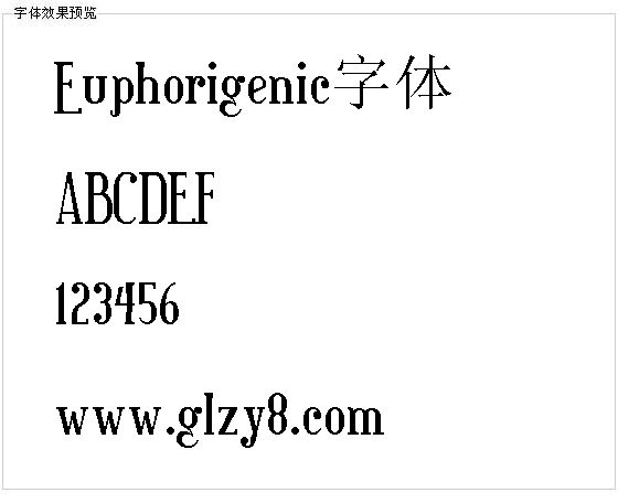 Euphorigenic字体